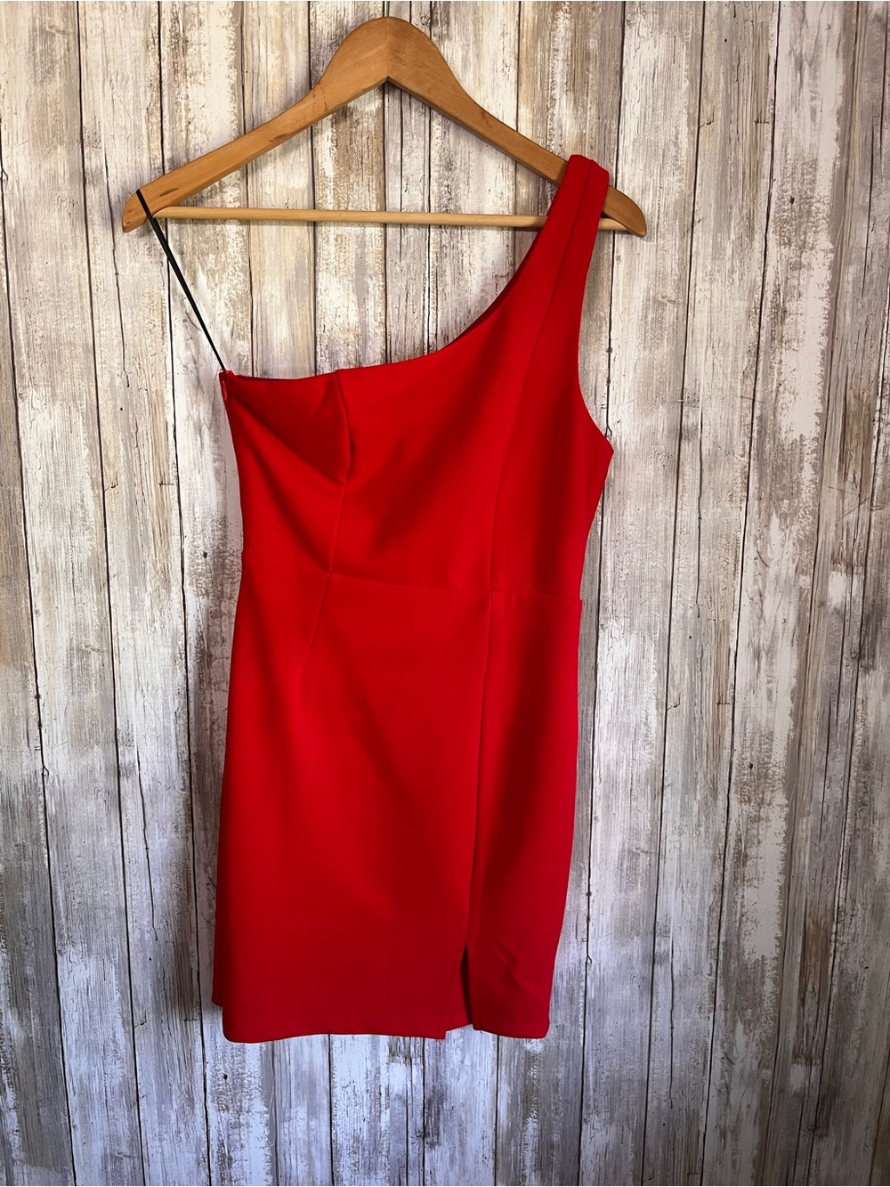 Princess Polly Monique Mini Dress Size 4 Red One Shoulder Bodycon NWT - Picture 3 of 8